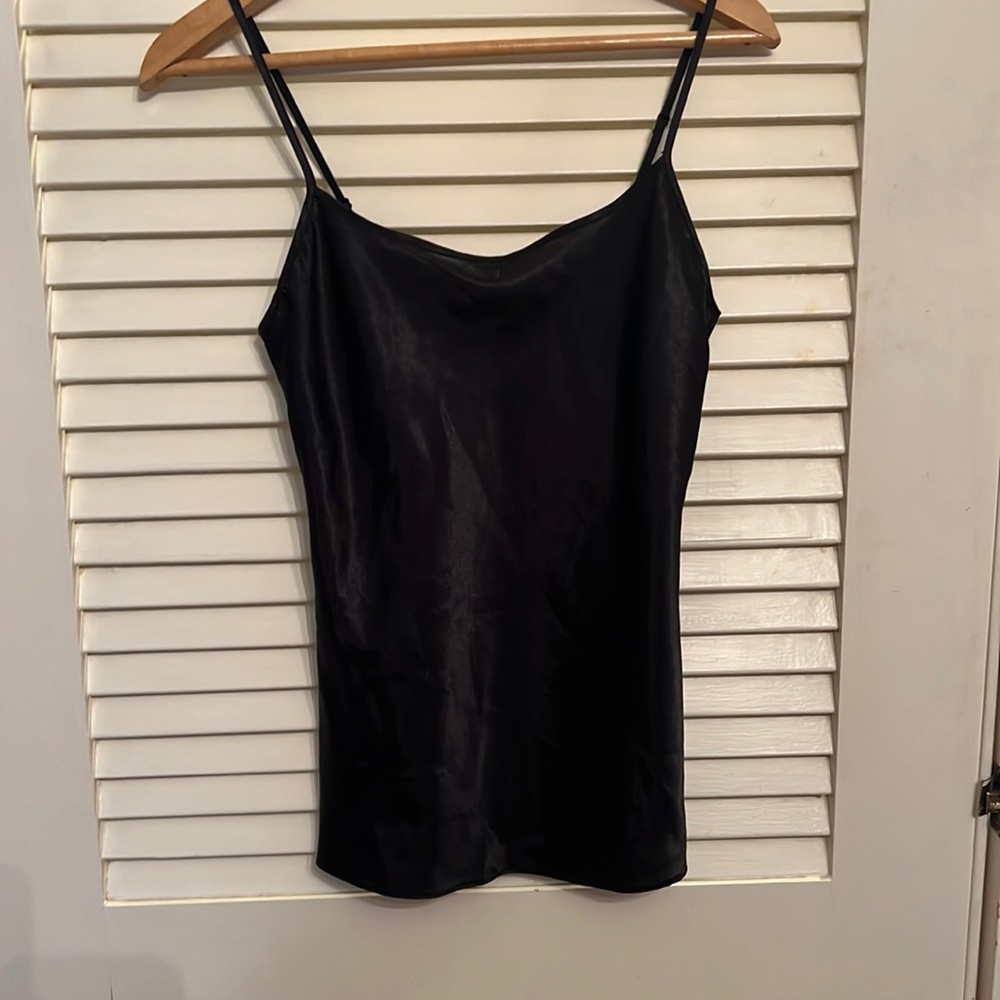 Satin black camisole